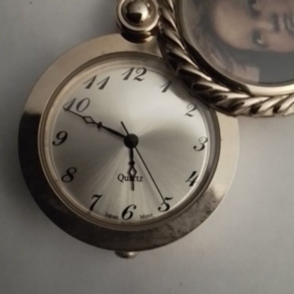 Pendant Wach Raphael's Thinking Cherub 30" Chain Vintage Seiko Si Pl4 - Picture 3 of 7